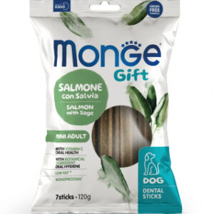 MONGE GIFT DOG STICKS SALMONE GR 120