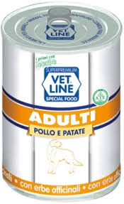 VET LINE DOG UMIDO LATTINA ADULT PATE' POLLO GR 400