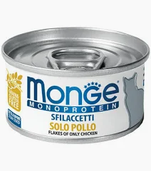 MONGE CAT UMIDO LATTINA SFILACETTI MONOPROTEICO POLLO GR 80
