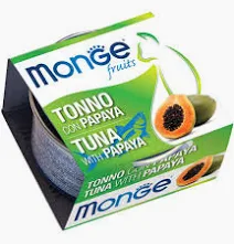 MONGE CAT UMIDO LATTINA FRUITS TONNO CON PAPAYA GR 80