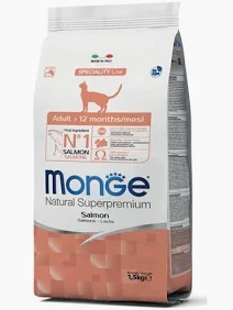 MONGE CAT SECCO ADULT SALMONE KG 10