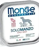 MONGE DOG UMIDO VASCHETTA SOLO MANZO GR 150