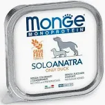 MONGE DOG UMIDO VASCHETTA SOLO ANATRA GR 150