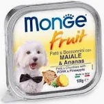 MONGE DOG UMIDO VASCHETTA FRUIT MAIALE ANANAS GR 100