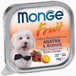 MONGE DOG UMIDO VASCHETTA FRUIT ANATRA ARANCIA GR 100