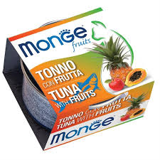 MONGE CAT UMIDO LATTINA FRUITS TONNO CON FRUTTA GR 80