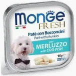 MONGE DOG UMIDO VASCHETTA FRESH MERLUZZO GR 100