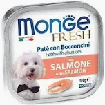 MONGE DOG UMIDO VASCHETTA FRESH SALMONE GR 100
