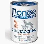 MONGE DOG UMIDO LATTINA SOLO TACCHINO GR 400