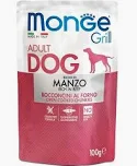 MONGE DOG UMIDO BUSTA GRILL MANZO GR 100