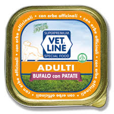 VET LINE DOG UMIDO VASCHETTA ADULT PATE' BUFALO GR 150