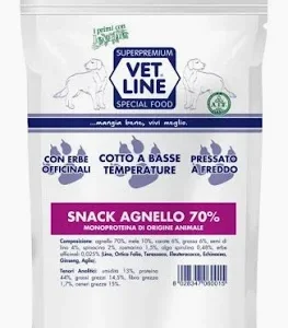 VET LINE DOG SNACK AGNELLO GR 80