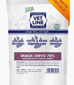 VET LINE DOG SNACK CERVO GR 80