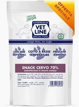 VET LINE DOG SNACK CERVO GR 80