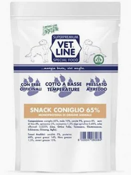 VET LINE DOG SNACK CONIGLIO GR 80