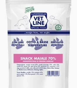 VET LINE DOG SNACK MAIALE GR 80