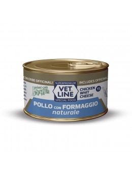 VET LINE CAT UMIDO LATTINA NATURALE IN SALSA AL POLLO E FORMAGGIO GR 70