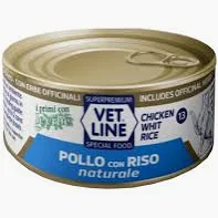 VET LINE CAT UMIDO LATTINA NATURALE AL POLLO E RISO GR 70