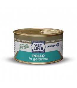 pollo-in-gelatina-24-pezzi-x-70gr VET LINE CAT UMIDO LATTINA NATURALE IN GELATINA AL POLLO GR 70
