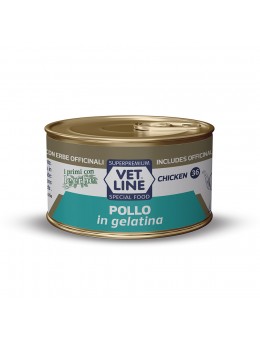 VET LINE CAT UMIDO LATTINA NATURALE IN GELATINA AL POLLO GR 70