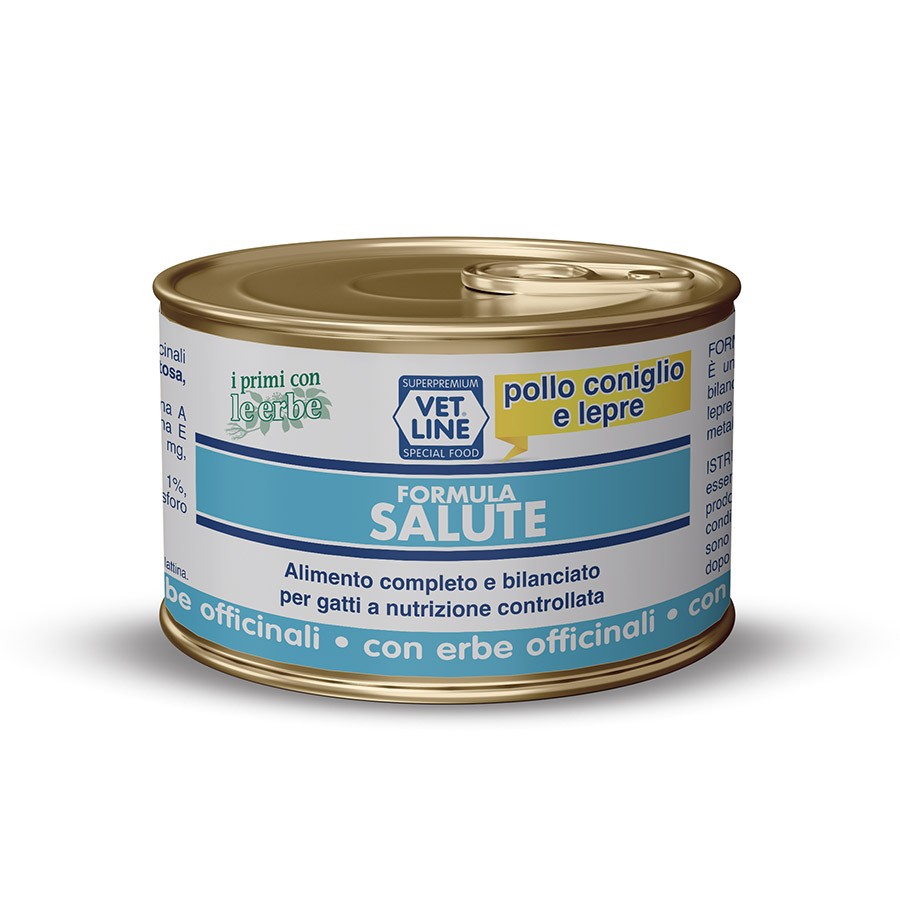 VET LINE CAT UMIDO LATTINA PATE’ SALUTE CONIGLIO E LEPRE GR 85