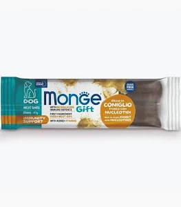 MONGE GIFT DOG SNACK MEAT BARS CONIGLIO GR 40