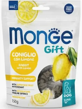 MONGE GIFT DOG SNACK CONIGLIO GR 150