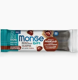 MONGE GIFT DOG SNACK MEAT BARS AGNELLO GR 40