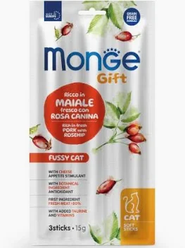 MONGE CAT STICK GIFT MAIALE GR 15