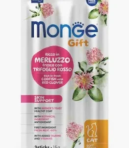 MONGE CAT STICK GIFT  MERLUZZO GR 15