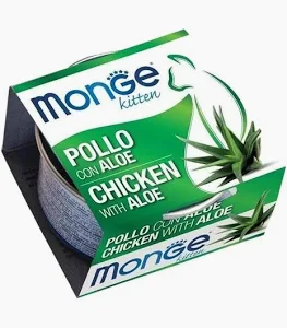 MONGE CAT UMIDO LATTINA FRUITS POLLO CON ALOE KITTEN GR 80