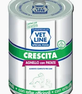 VET LINE DOG UMIDO LATTINA CRESCITA AGNELLO GR 400
