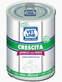 VET LINE DOG UMIDO LATTINA CRESCITA AGNELLO GR 400