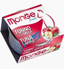MONGE CAT UMIDO LATTINA FRUITS TONNO CON MELA GR 80