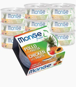 MONGE CAT UMIDO LATTINA FRUITS POLLO CON FRUTTA GR 80