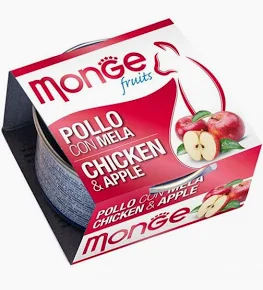 MONGE CAT UMIDO LATTINA FRUITS POLLO CON MELA GR 80
