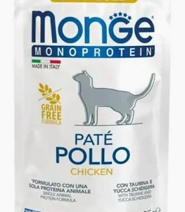 MONGE CAT UMIDO BUSTA MONOPROTEICO STERILIZED POLLO GR 85