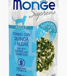 MONGE CAT UMIDO BUSTA ADULT SUPREME TONNO QUINOA ALGA GR 80