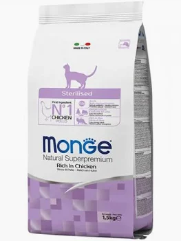 MONGE CAT SECCO STERILIZED POLLO KG 10