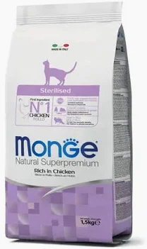 MONGE CAT SECCO STERILIZED POLLO GR 400