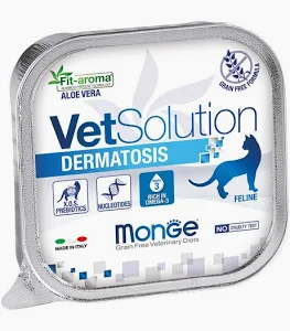 MONGE CAT VETSOLUTION UMIDO VASCHETTA DERMATOTIS GR 100