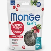 MONGE GIFT SKIN SUPPORT DOG SALMONE MIRTILLI GR 150