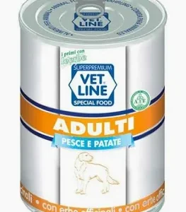 VET LINE DOG UMIDO LATTINA SALUTE ADULT PATE' PESCE GR 400