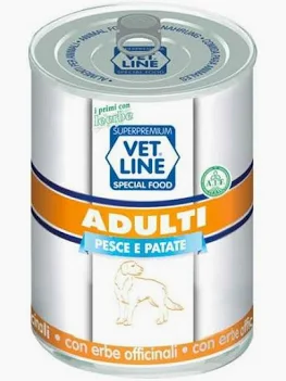 VET LINE DOG UMIDO LATTINA SALUTE ADULT PATE' PESCE GR 400