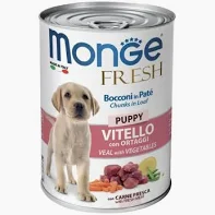 MONGE DOG UMIDO LATTINA PUPPY FRESH VITELLO GR 400