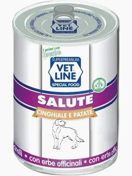 VET LINE DOG UMIDO LATTINA SALUTE ADULT PATE' CINGHIALE GR 400