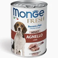 MONGE DOG UMIDO LATTINA ADULT FRESH AGNELLO GR 400
