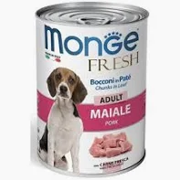 MONGE DOG UMIDO LATTINA ADULT FRESH MAIALE GR 400
