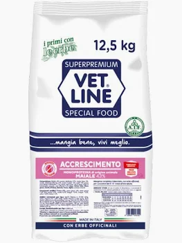VET LINE DOG SECCO ACCRESCIMENTO MAIALE KG 12,5