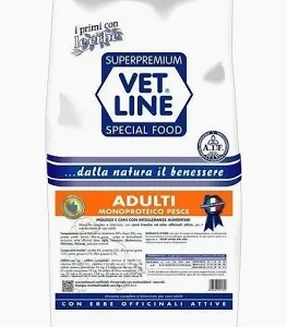 VET LINE DOG SECCO ADULT PESCE KG 12,5